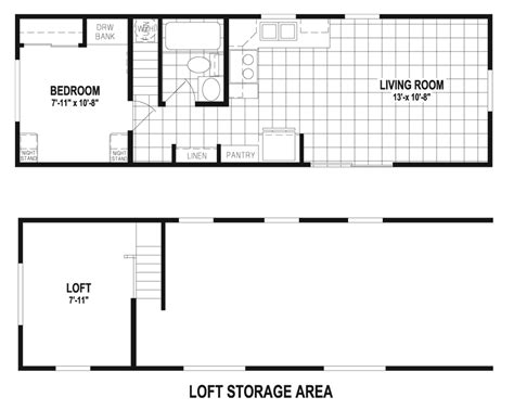 Park Model Loft Floor Plans | Factory Expo Park Models