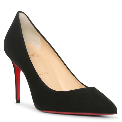 Christian Louboutin Kate 85 Black Suede Pumps In Black Lyst