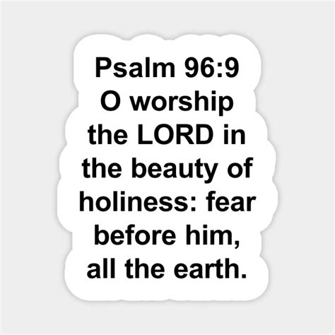 Psalms 969 King James Version Kjv Bible Verse Typography Psalms 96