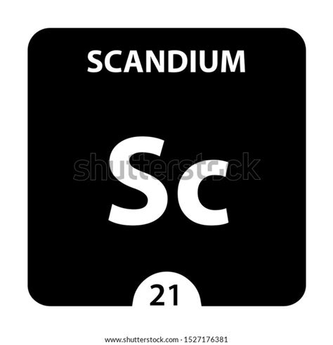 Scandium Symbol Sign Scandium Atomic Number Stock Illustration 1527176381 | Shutterstock