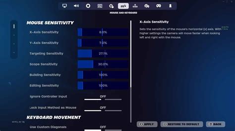 Best Keyboard And Mouse Settings In Fortnite Videogamer