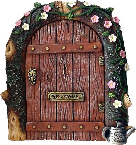 Puerta de hadas Ideal para jardines y base de tronco de árboles en