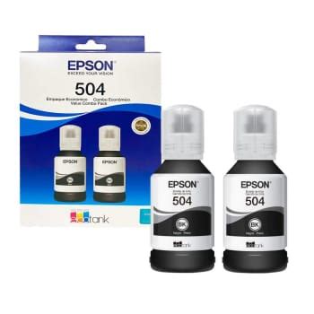 Botellas De Tinta Epson Negro T504 2 Pzas A Precio De Socio Sams