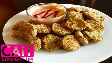 Baked Fried Pickles With Sriracha Ranch Game Day Favorite Cait