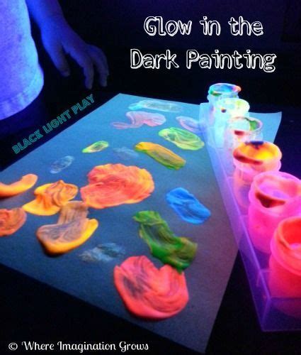 Glowing Paint Black Light Play For Kids From Where Imagination Grows