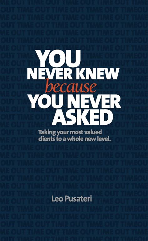 You Never Knew Because You Never Asked – Wealth Management Consulting ...