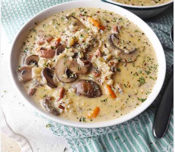 WILD RICE AND MUSHROOM SOUP Brenda Gantt