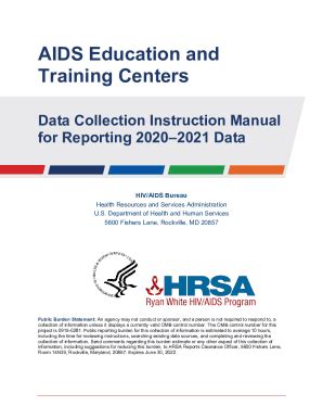 Fillable Online Aids Education And Training Centers Data Collection