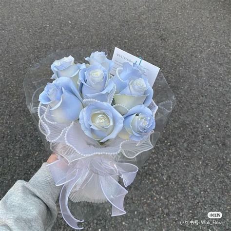 𝘭𝘦𝘦𝘯𝘢 𝘴𝘢𝘬𝘶𝘳𝘢 | Blue flowers bouquet, Blue rose bouquet, Beautiful ...