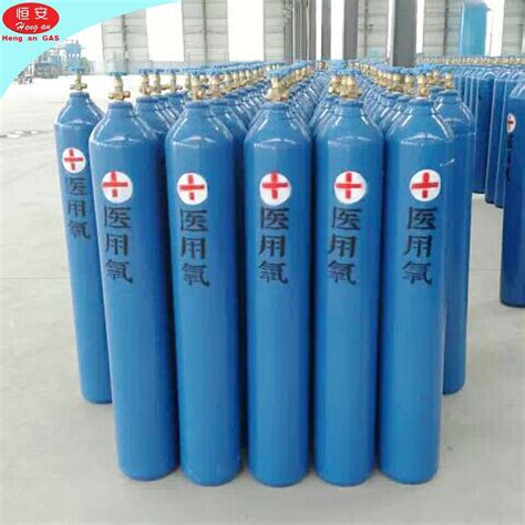 Medical Gas Oxygen Cylinder 150bar Oxygen Gas Cylinder 40L Seamless