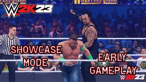 Wwe K Showcase Mode Early Gameplay John Cena Vs Undertaker Brock