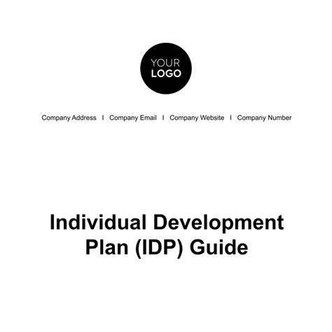 Individual Development Plan (IDP) Guide HR Template - Edit Online ...