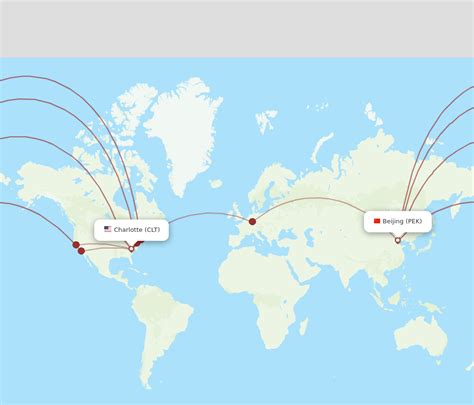 All Flight Routes From Beijing To Charlotte Pek To Clt Flight Routes