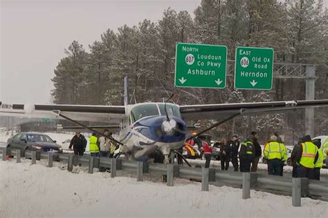 Plane Makes Hard Emergency Landing on Virginia Highway with 7 People on ...