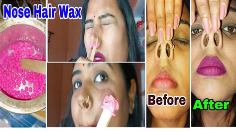 Nose Hair Waxing Been Wax Se Nose Wax पहली बार नाक का वैक्स Youtube