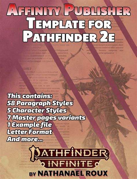 Affinity Publisher Template For Pathfinder 2e Paizo DriveThruRPG