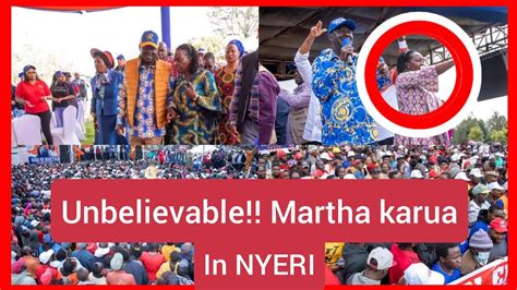 Martha Karua Live In Nyeri Today Azimio La Umoja Led By RAILA Citizen