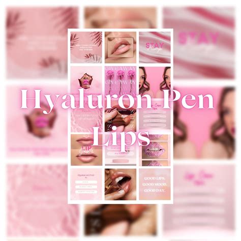 Hyaluron Pen Lip Filler Posts, Lip Filler Templates, Lip Filler ...