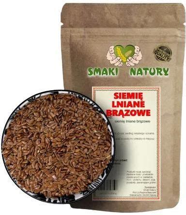 Smaki Natury Siemi Lniane Br Zowe Premium Kg Ziarna Lnu Ceny I