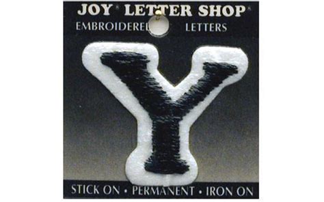 Joy Applique Letter Iron On Cooper 1 5 Black Y Michaels