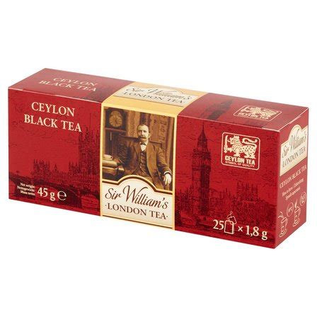 SIR WILLIAM S London Tea Ceylon Herbata Czarna 25 Tb