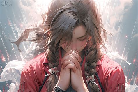 ArtStation - (Fan art) Aerith - Final Fantasy VII