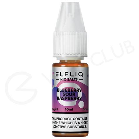 Blueberry Sour Raspberry Nic Salt E Liquid By Elf Bar Elfliq