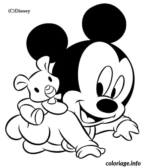 Coloriage Dessin Disney Bebe Mickey Dessin