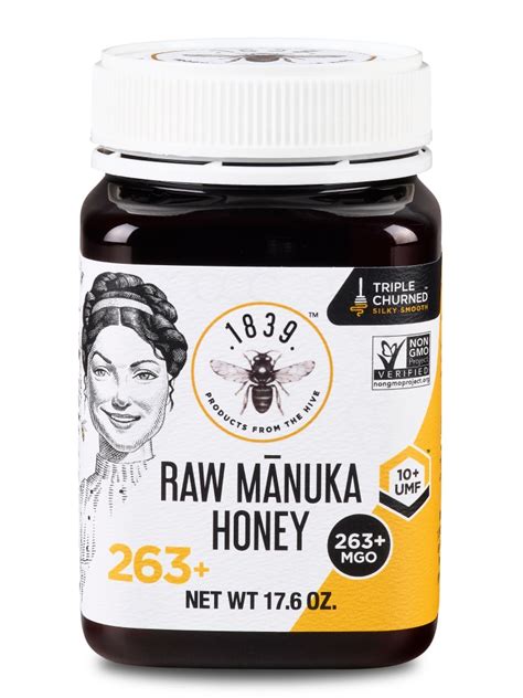 1839 Honey Certified Raw Manuka Honey Umf 10 Mgo 263 16 Oz Vitacost