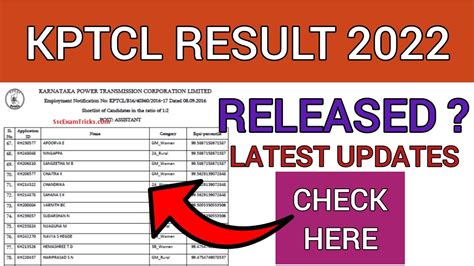 Kptcl Result How To Check Kptcl Result Youtube