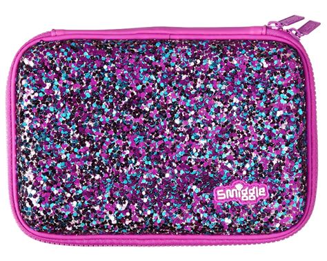 Buy Smiggle Pencil Case Hardtop Double Zip Purple Sparkle Online At