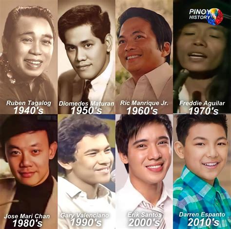 pinoy history male filipino  icon  decades facebook