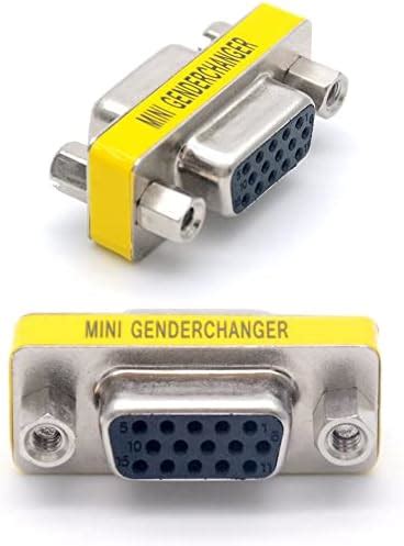 Svga Vga D Sub Db Hd Pin Male To Female Connector Adapter