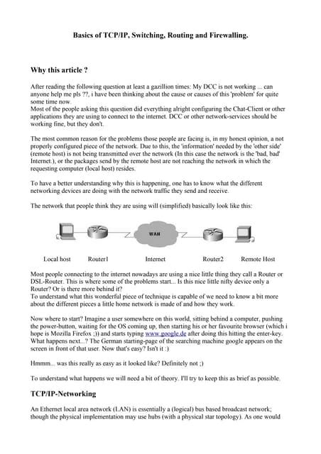 Basics Of Tcp Ip Pdf