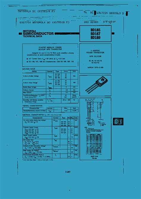 Bd189 1218586 Pdf Datasheet Download Ic On Line