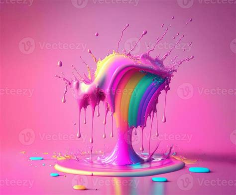 Abstract Rainbow Paint Splashes 25504015 Stock Photo At Vecteezy