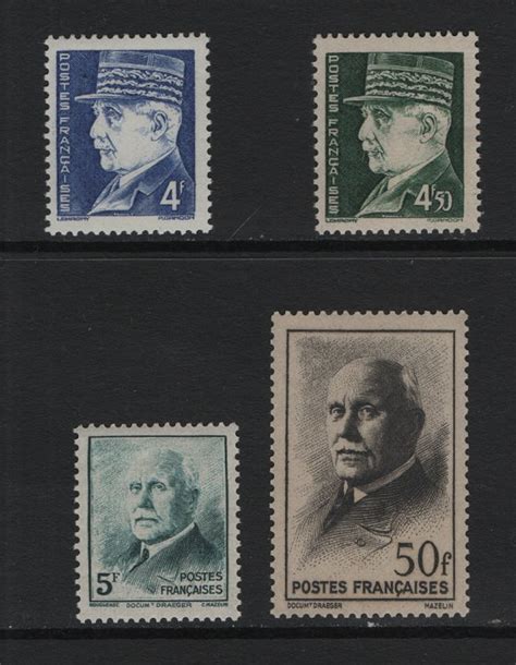 France 448 451 MNH 1942 Petain Europe France Colonies General