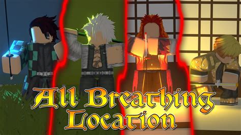 All Breathing Trainer Location In Demon Slayer Rpg 2 Youtube