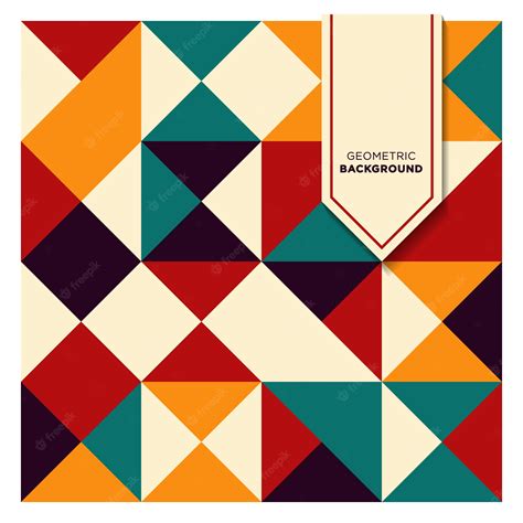 premium vector triangle seamless background