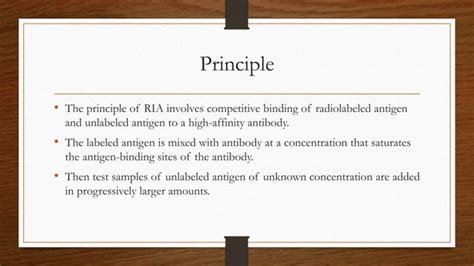 Radioimmunoassay RIA PPT