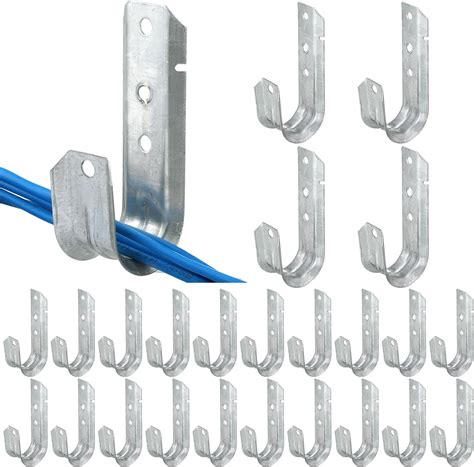 Amazon Gisafai 25 Pcs Cable Support J Hook Garage Hooks For