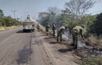 Contin A Protecci N Civil Sofocando Incendios En Tapachula