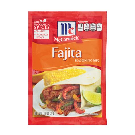 McCormick® Fajitas Seasoning Mix | McCormick