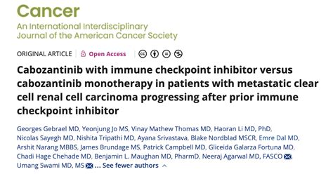 Enrique Grande Cabozantinib With Or Without PD 1 L1 Inhibitors For