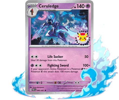 You can get a Ceruledge Pokémon Day promo card with all eligible