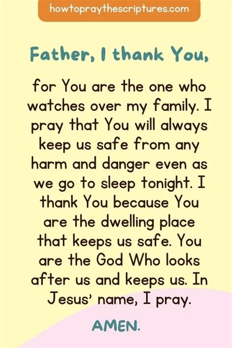 A Bedtime Prayer for My Family