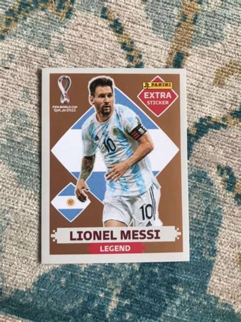 Panini Qatar World Cup Lionel Messi Extra Sticker Bronze