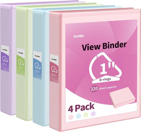 Avery Durable View 3 Ring Binder 1 Inch Slant Rings 4