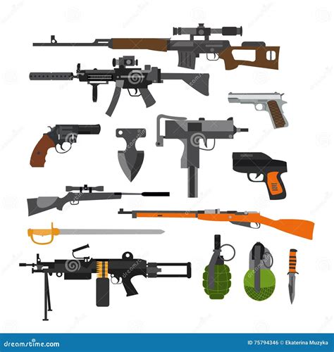 Combat Weapons Stock Illustrations – 2,897 Combat Weapons Stock ...