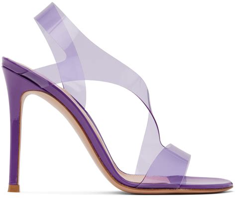 Gianvito Rossi Sandales Talon Aiguille Metropolis Mauves